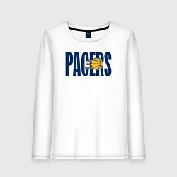 Лонгслив хлопковый женский Pacers ball, цвет: белый