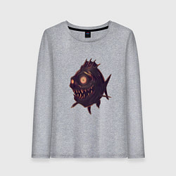 Женский лонгслив Рыба монстр