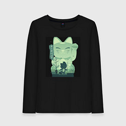 Лонгслив хлопковый женский Neko Turbo Granny Dandadan, цвет: черный