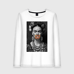 Лонгслив хлопковый женский Фрида swag, цвет: белый