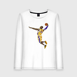 Лонгслив хлопковый женский Kobe Bryant dunker, цвет: белый
