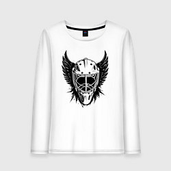 Женский лонгслив Крылатая хоккейная маска
