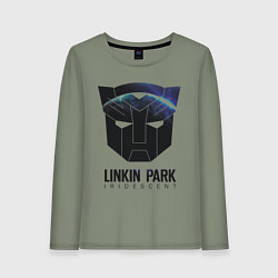 Лонгслив хлопковый женский Linkin Park: Iridescent, цвет: авокадо