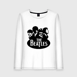 Лонгслив хлопковый женский The Beatles Band, цвет: белый