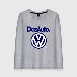 Лонгслив хлопковый женский Volkswagen Das Auto, цвет: меланж