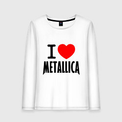 Женский лонгслив I love Metallica