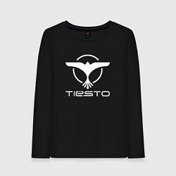 Лонгслив хлопковый женский Tiesto, цвет: черный