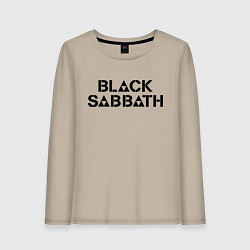 Лонгслив хлопковый женский Black Sabbath, цвет: миндальный