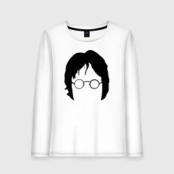Лонгслив хлопковый женский John Lennon: Minimalism, цвет: белый