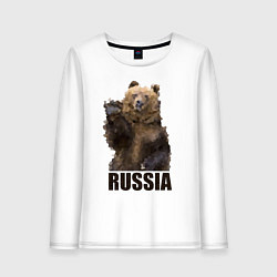 Женский лонгслив Russia: Poly Bear
