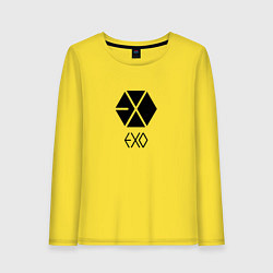 Лонгслив хлопковый женский EXO, цвет: желтый