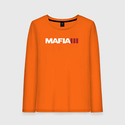 Лонгслив хлопковый женский Mafia III, цвет: оранжевый