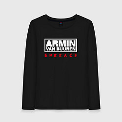 Лонгслив хлопковый женский Armin van Buuren: Embrace, цвет: черный