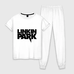 Пижама хлопковая женская Linkin Park, цвет: белый