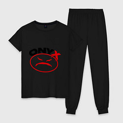 Пижама хлопковая женская Onyx, цвет: черный