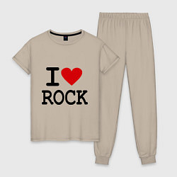 Женская пижама I love Rock