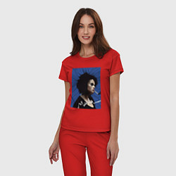 Пижама хлопковая женская Marla Singer, цвет: красный — фото 2