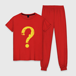 Пижама хлопковая женская Sherlock, цвет: красный
