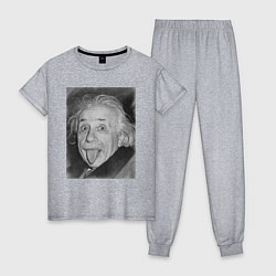 Женская пижама Энштейн дурачится