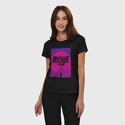 Пижама хлопковая женская Blade Runner 2049: Purple, цвет: черный — фото 2