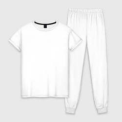 Пижама хлопковая женская Juventus: Ronaldo 7, цвет: белый