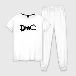 Пижама хлопковая женская DMC, цвет: белый