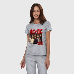 Пижама хлопковая женская Girls got the rhythm, цвет: меланж — фото 2