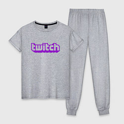 Женская пижама Twitch Logo