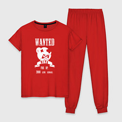 Пижама хлопковая женская Wanted Nita, цвет: красный
