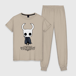 Пижама хлопковая женская Hollow Knight, цвет: миндальный