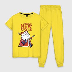 Пижама хлопковая женская New Year - new style!, цвет: желтый