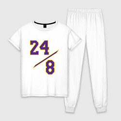Пижама хлопковая женская Kobe Bryant, цвет: белый