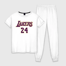 Пижама хлопковая женская Kobe Bryant, цвет: белый