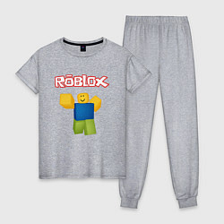 Пижама хлопковая женская ROBLOX, цвет: меланж