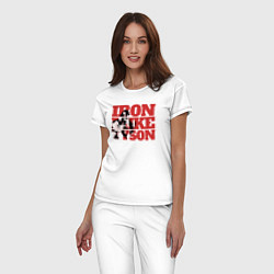 Пижама хлопковая женская Iron Mike, цвет: белый — фото 2