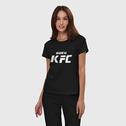 Пижама хлопковая женская Боец KFC, цвет: черный — фото 2