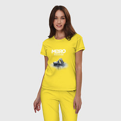 Пижама хлопковая женская METRO EXODUS, цвет: желтый — фото 2