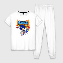 Пижама хлопковая женская Sonic:Sega Heroes, цвет: белый