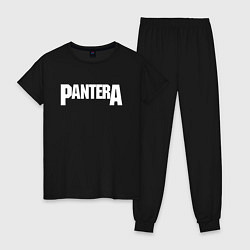 Пижама хлопковая женская PANTERA, цвет: черный