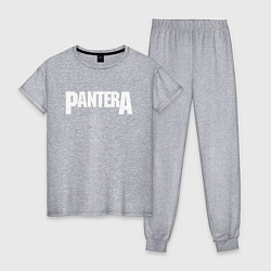 Пижама хлопковая женская PANTERA, цвет: меланж