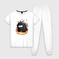 Женская пижама Among Us fire
