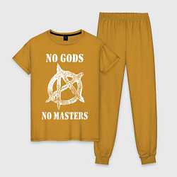 Женская пижама NO GODS NO MASTERS