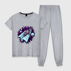 Женская пижама Астронавт на самолетике