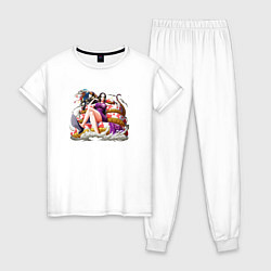 Пижама хлопковая женская Боа Хэнкок, цвет: белый