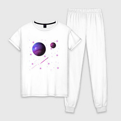 Женская пижама Космос Планеты