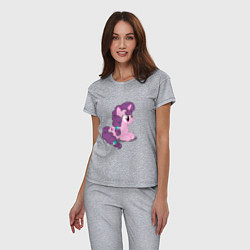 Пижама хлопковая женская Pony Pink Mammal Purple - Litt, цвет: меланж — фото 2