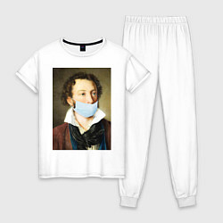 Женская пижама Пушкин в маске