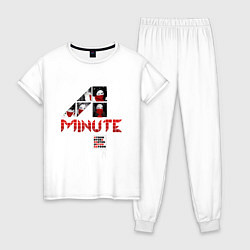 Пижама хлопковая женская 4MINUTE HATE, цвет: белый