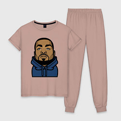 Пижама хлопковая женская Method Man, цвет: пыльно-розовый