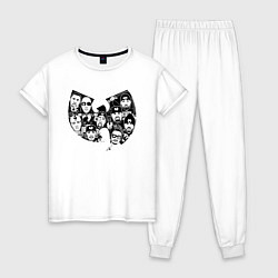 Пижама хлопковая женская Wu-Tang Clan, цвет: белый